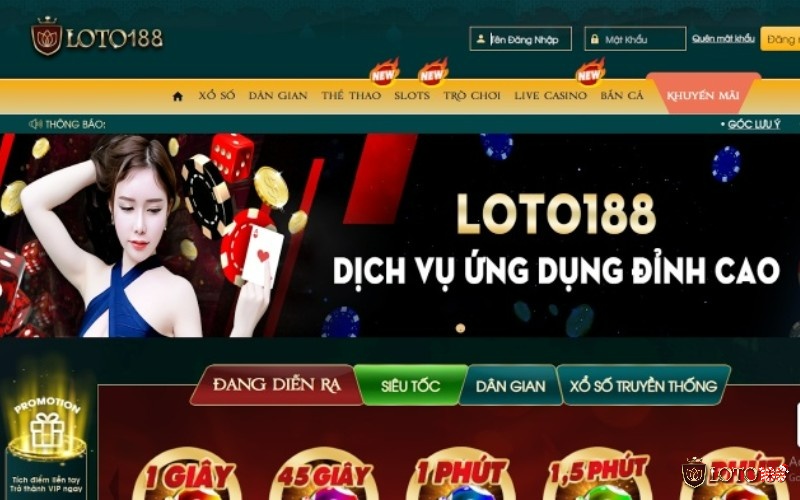 Những ưu điểm của nhà cái Live casino Loto188 đang có