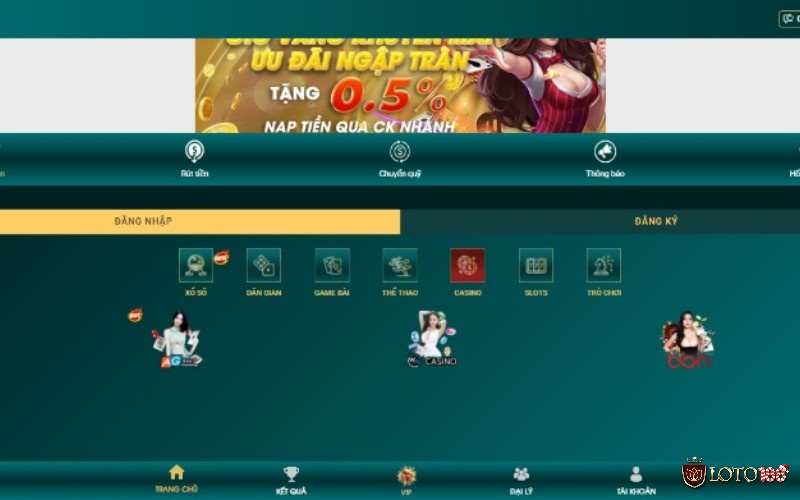 Live casino Loto188 cung cấp các sản phẩm cá cược nào?