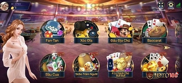 Các loại game bài 3D Loto188 đa dạng và phong phú