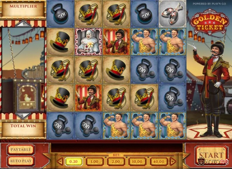 Golden Ticket là game slot có cách chơi đơn giản