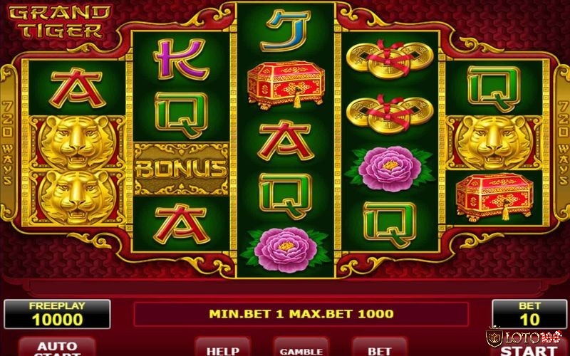 Game slot chủ đề hổ này là trò chơi slot video năm cuộn với ba hàng