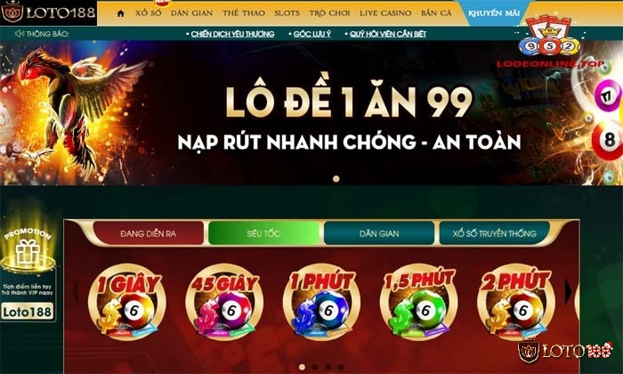 Tham gia chơi và nuôi lô khung tại nhà cái Loto188