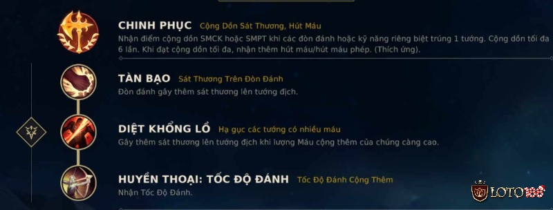 Bảng ngọc Kayle gia tăng sức mạnh đòn đánh khi chơi ARAM