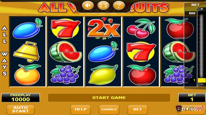 All Ways Fruits là một slot game nổi bật với chủ đề trái cây cổ điển