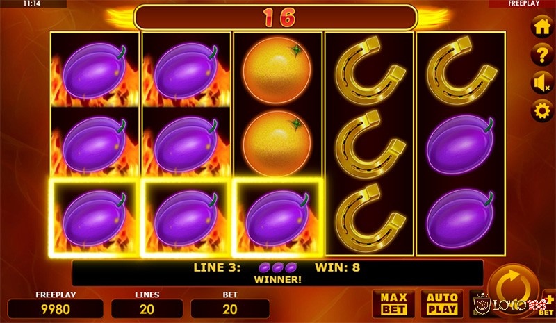 Tỷ lệ RTP của Burning Bells 20 khá cao so với các game khác