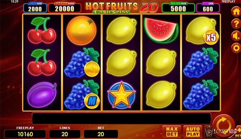 Tựa game slot trái cây cổ điển này có tỷ lệ RTP khá cao