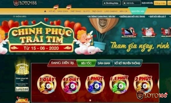 Vào ngay nhà cái loto188 để tham gia cá độ bóng đá và nhiều trò khác đầy thú vị và hấp dẫn