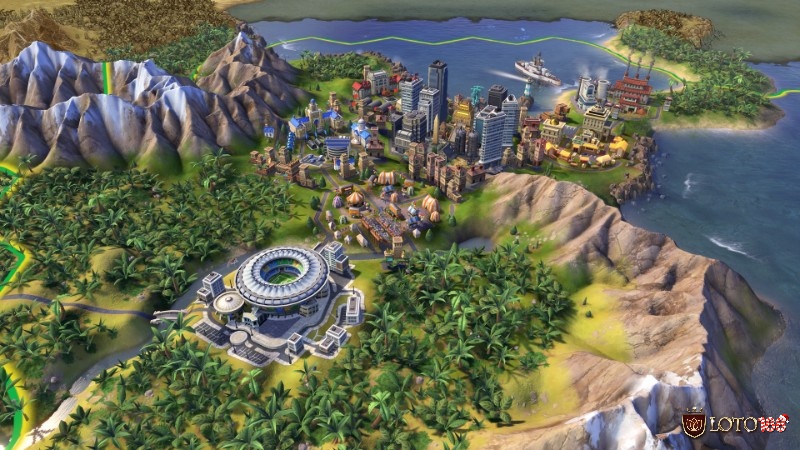 Game Civilization VI có đồ họa tươi sáng và chi tiết